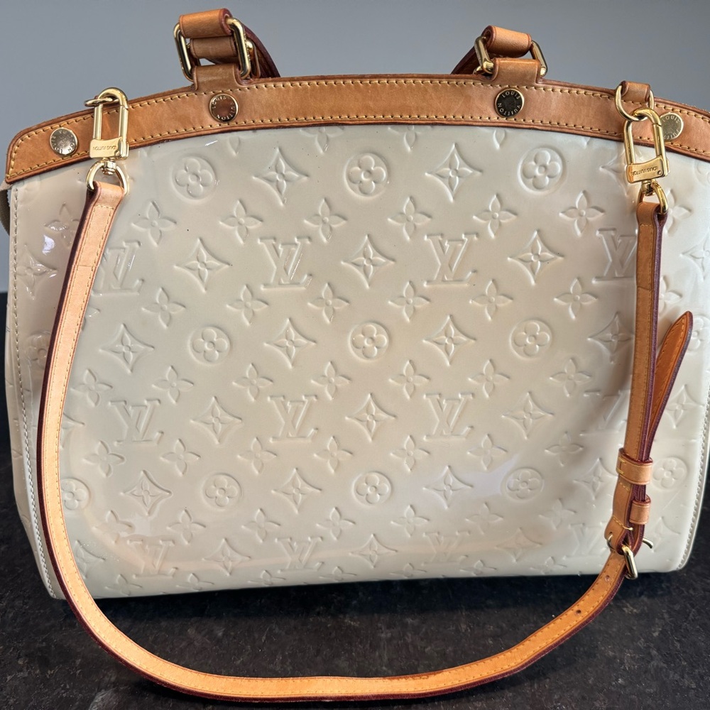 Louis Vuitton Monogram Brea Cream and Tan Shoulder Strap Bag